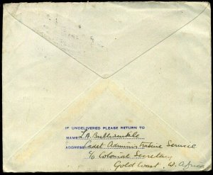 Sierra Leone Elder Demster Lines 1939 KGVI 3d Censor /5.