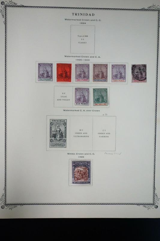 Trinidad 1800s to 1960s Stamp Collection 