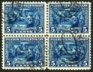 U.S. #550 USED BLOCK OF 4