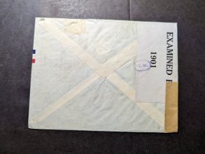 1942 Censored Colombia Airmail Cover Bogota to Wilmington DE USA Dupont