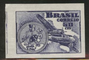 Brazil Scott 689 MH* 1949 Air Force Plane stamp CV$0.45