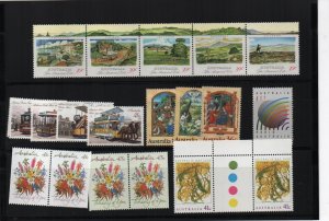 Australian Mint Stamps MNH - range from late 1980s per image (34163)