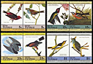 Niutao 25-28, MNH, John F. Audubon Bicentennial pairs