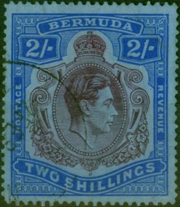 Bermuda 1941 2s Deep Purple & Ultramarine-Grey Blue SG116b Line Perf 14.25 Fi...