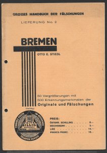 Doyle's_Stamps: Bremen (German State) Stamps, Stiedl/Billig 1934