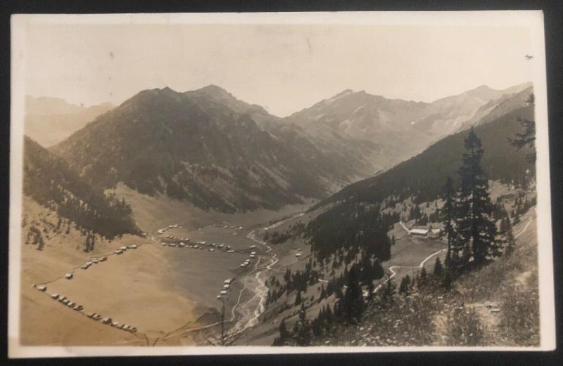 1931 Triesenberg Lichtenstein RPPC Postcard cover to St Gallen Switzerland