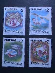 ​PHILIPPINES-1994 SC#2298-2301 CONGREATULATION  MNH VF WE SHIP TO WORLDWIDE