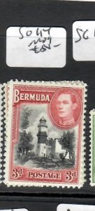 BERMUDA KGVI 3D LIGHTHOUSE    SG 114   MOG   P0526H