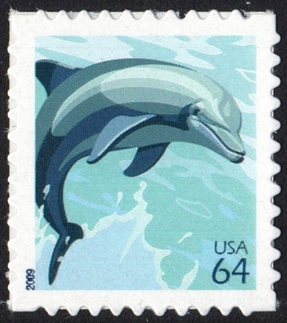 SC#4388 64¢ Dolphin Single (2009) SA