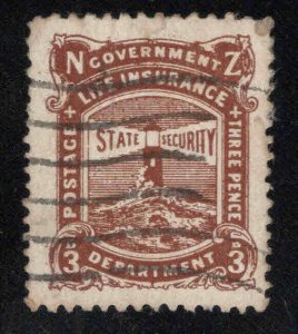 New Zealand Scott oy21 Used Official Life Insurance stamp