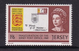 Jersey   #24  MNH  1969  postal service independency  1sh6p