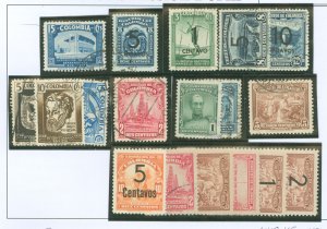 Colombia #449/452-453/455-456/ Used Single