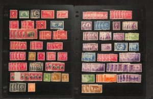 United States Stamp Collection on 13 Stock Pages, Mint Stock 1920's-1950's (KB)