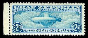 momen US Stamps #C15 Graf Zeppelin OG MNH XF Jumbo PSE