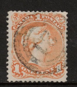 Canada #23 Used With 2 Ring 21 Goderich Cancel 