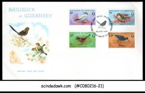 BAILIWICK OF GUERNSEY - 1978 BIRDS - 4V - FDC