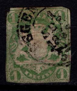 Germany Bavaria 1867 Definitive imperf., 1k [Used]