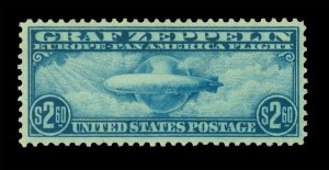 US 1930 AIRMAIL - GRAF ZEPPELIN issue  $2.60 blue  Scott # C15  mint MLH VF-XF