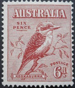 Australia 1932 GV Six Pence Kookaburra SG 146 mint