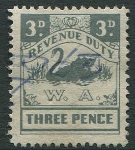 WESTERN AUSTRALIA - REVENUE DUTY - 3d USED