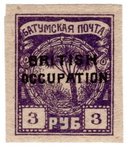 (I.B) Batum Postal : British Occupation 3R