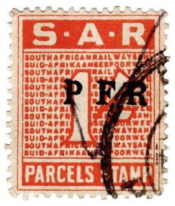 (I.B) South Africa Railways : Parcel Stamp 1/-