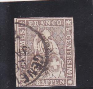 Switzerland  Scott#  36b  Used