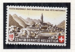 Switzerland 1943 Pro Patria Issue Fine Mint Hinged 10c. NW-209692