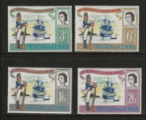 Tristan da Cunha #95-98 MNH Set of 4 Singles Collection / Lot