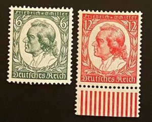 [AG] Germany 1934 Sc #446-447 Mi 554-555 MNH OG XF Mi-CV 100€