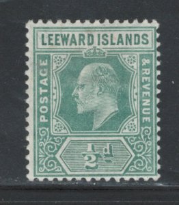 Leeward Islands 1907 King Edward VII 1/2p Scott # 42 MH