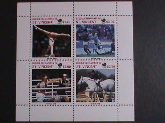 ST.VINCENT1988 SUMMER OLYMPIC GAMES-SEOUL'88-KOREA MNH S/S VERY FINE