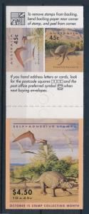 [74462] Australia 1993 Prehistoric Animals Dinosaurs Self Adh. Booklet MNH