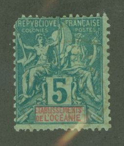 French Polynesia #4 Unused Single