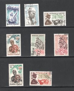 Dahomey  #160-4, 166-169    VF, Used, Partial Set, CV $3.35 ..... 1620131