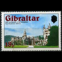 GIBRALTAR 1978 - Scott# 368 Coronation 18p NH