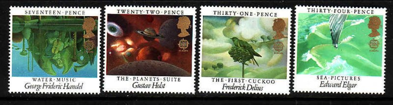 Great Britain-Sc#1103-6-unused NH Europa set-1985-Music Year