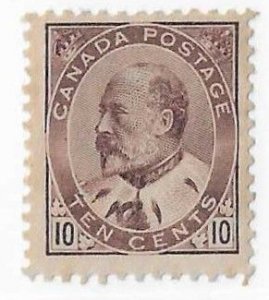 Canada Sc #93 10c  Edward OG FVF