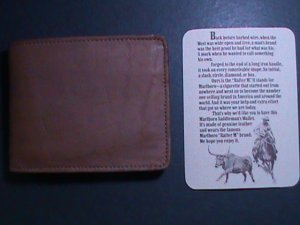 UNITED STATES-MARLBORO BRAND GUINESS LEATHER WALLET-NEW NEVER USED VERY FINE