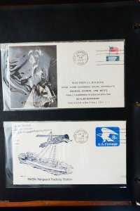 US Early Unsearched Space Program Stamp Covers Collection