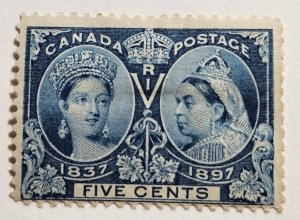 Stamp Canada Queen Victoria Jubilee Issue 1897 5cents A30 #54 MLH