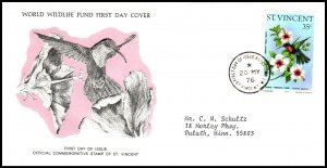 St Vincent 467 Hummingbird WWF Typed FDC