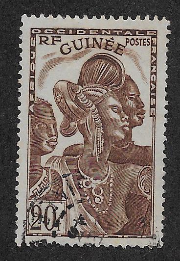 FRENCH GUINEA SC# 160  FVF/U    1938