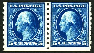 U.S. #396 MINT PAIR OG NH