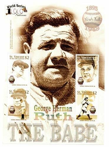 St. Vincent 2004 - Babe Ruth World Series - Sheet of 4 stamps - Scott #3196 MNH