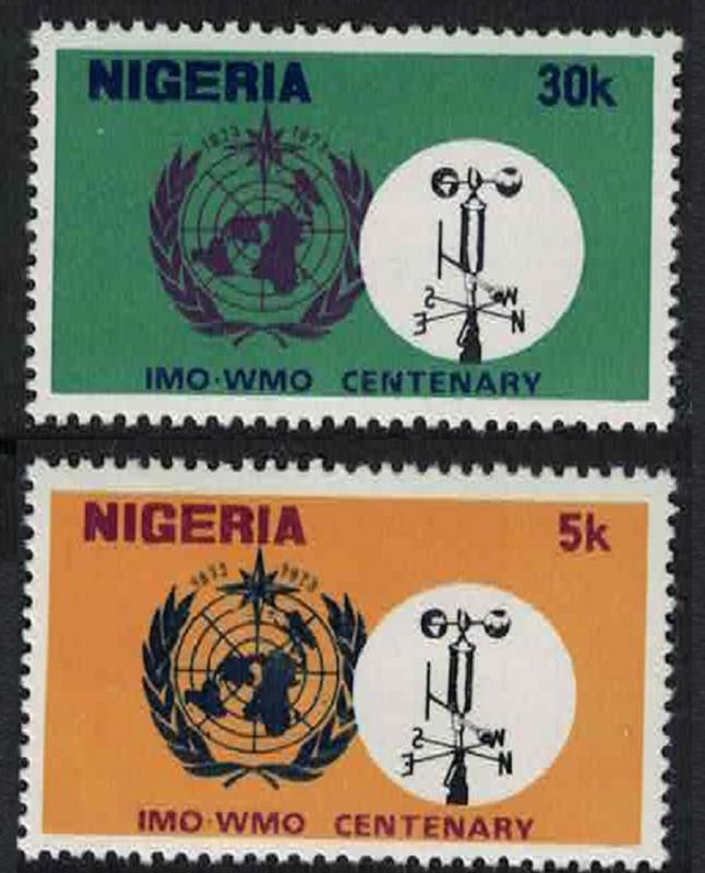 Nigeria Centenary of IMO WMO 2v SG#315-316