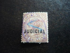 Stamps - Jamaica - Scott# Judicial - Used Part Set of 1 Stamp