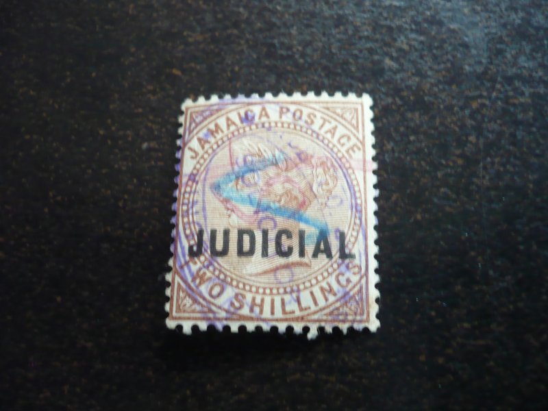 Stamps - Jamaica - Scott# Judicial - Used Part Set of 1 Stamp