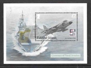 FALKLAND ISLANDS SGMS1135 2009 NAVAL AVIATION MNH