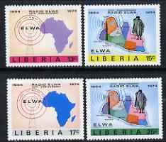 LIBERIA - 1974 - ELWA Radio Station - Perf 4v Set - Mint Never Hinged